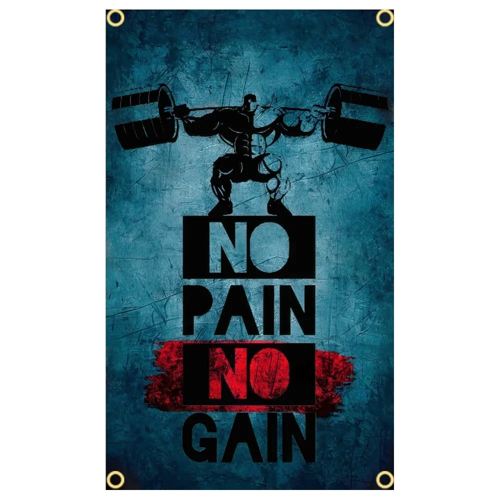 Bendera GYM tanda pesan Slogan - Outdoor Sport Club ulasan dan harga